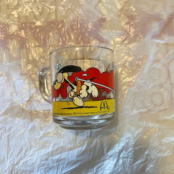 Garfield and Oddie McDonald’s Glass Mug Vintage 1978 - Picture 2 of 6
